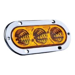 PLAFON 12V/24V OVAL CROM 4LED EST AMB LUNA