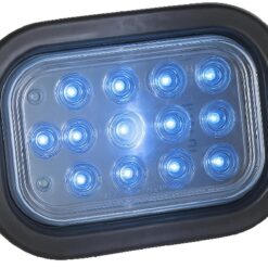 PLAFON 12V RECTANGULAR 5" HULE 15LED FIJO C/AZUL RECORD
