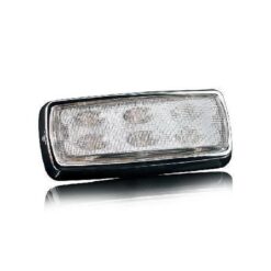 PLAFON 12V CROMADO RECTANGULAR LUZ INTERIOR 12LED BLANCO TECNOLAMP 237-CB12