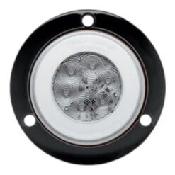 PLAFON 12V/24V 4" REDONDO ABS GEL FIJO BLANCO C/CONECTOR TROGRIM PL-343BN-04-B