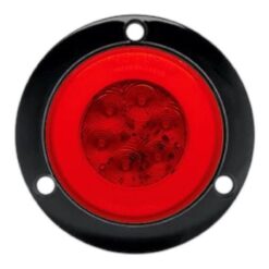 PLAFON 12V/24V 4" REDONDO ABS GEL FIJO ROJO C/CONECTOR TROGRIM PL-343BN-04-R