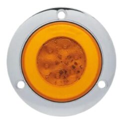 PLAFON 12V 4" CROMADO GEL (HALO) FIJO AMBAR C/CONECTOR TROGRIM PL-343CR-04-A