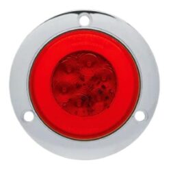 PLAFON 12V 4" CROMADO GEL (HALO) FIJO ROJO C/CONECTOR TROGRIM PL-343CR-04-R