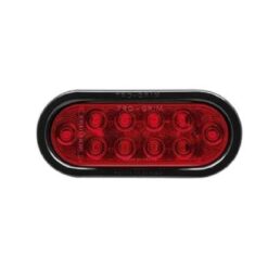 PLAFON 12V TROGRIM OVAL HULE 10LED ROJO