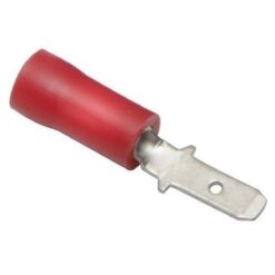 TERMINAL ENCHUFE MINI MACHO ROJA CAL 20-22