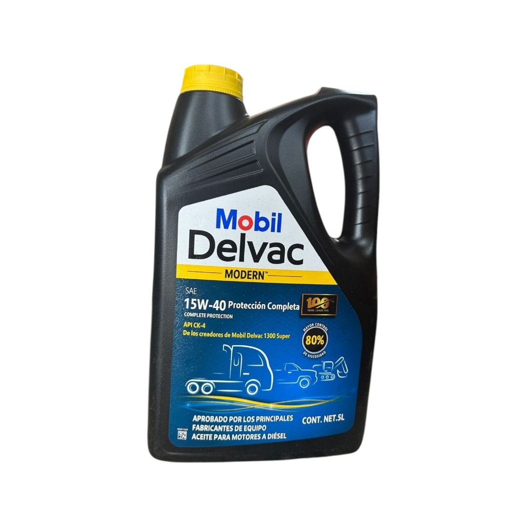 ACEITE DIESEL 5LT 15W40 CK-4 MOBIL TAPA AMARILLA
