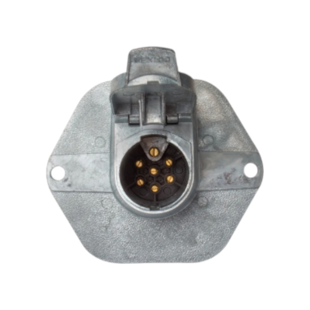 CONECTOR REMOLQUE HEMBRA 7VIAS CON RESISTENCIA POLLAK 11-739