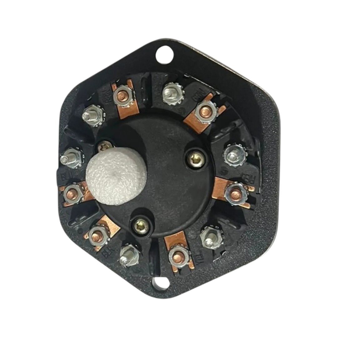 CONECTOR REMOLQUE HEMBRA 7VIAS CON RESISTENCIA 30AMP BARRIL EXTENDIDO