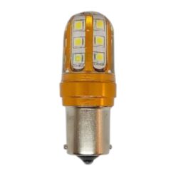 FOCO 12V 1156 1POLO P/PAREJAS SILICON 18LED FIJO BLANCO