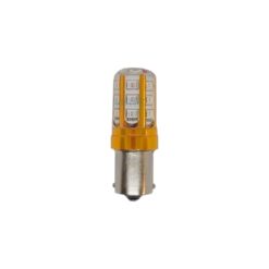 FOCO 12V 1156 1POLO P/PAREJAS SILICON 18LED FIJO ROJO