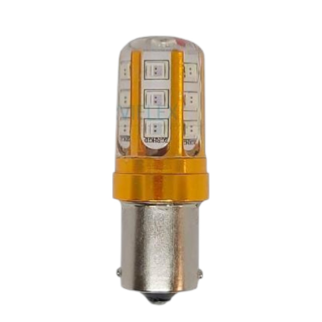 FOCO 12V 1156 1POLO P/PAREJAS SILICON 18LED FIJO AZUL