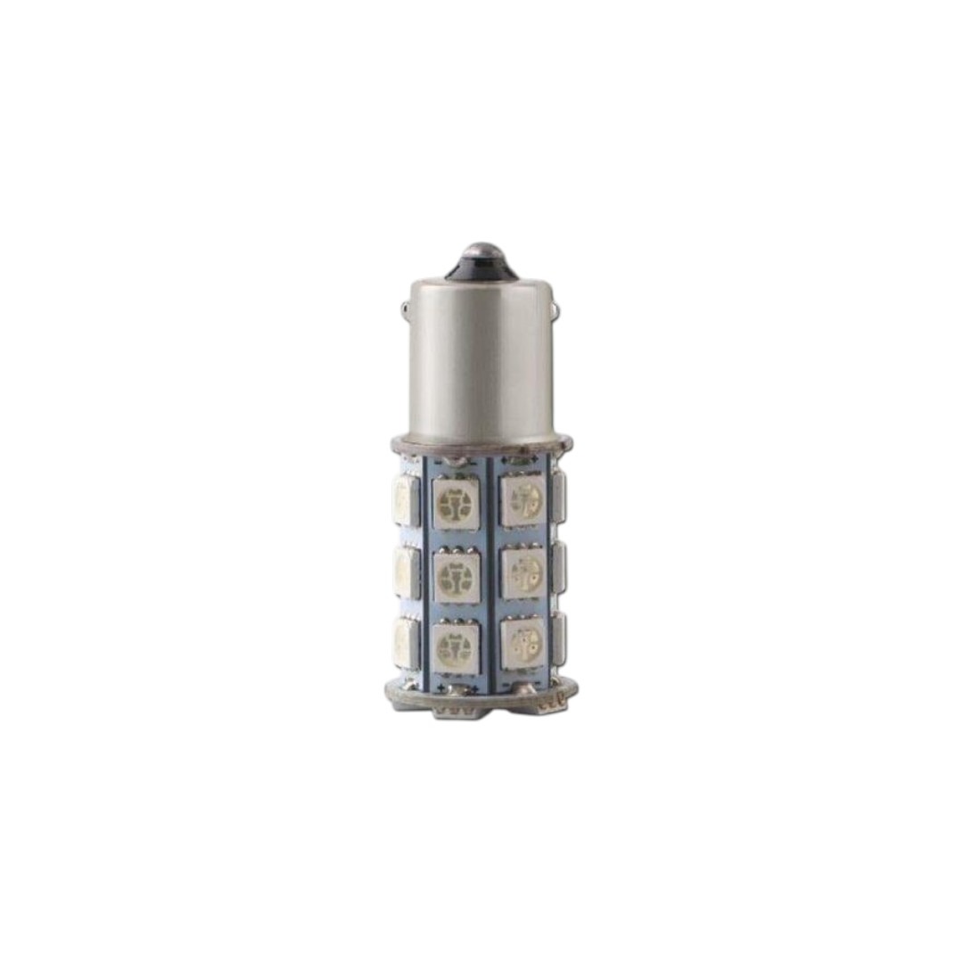 FOCO 12V 1156 1POLO P/PAREJAS 27LED FIJO VERDE
