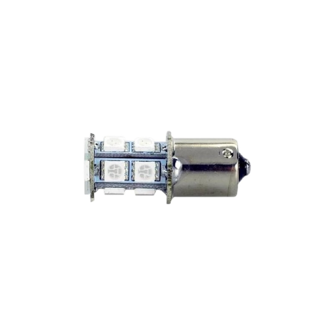 FOCO 12V 1156 1POLO P/PAREJAS 13LED FIJO AZUL
