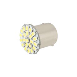 FOCO 12V 1156 1POLO P/PAREJAS PLANO 22LED FIJO BLANCO