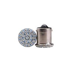 FOCO 12V 1156 1POLO P/PAREJAS PLANO 22LED FIJO AZUL