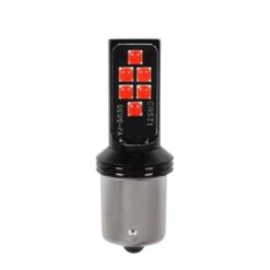 FOCO 12V 1156 1POLO P/PAREJAS 12LED FIJO ROJO