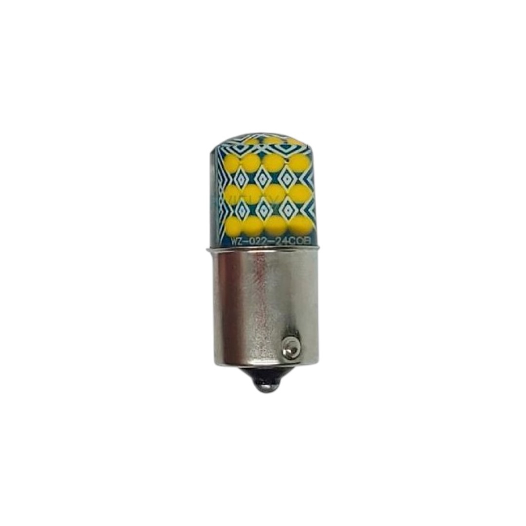 FOCO 12V 1156 1POLO P/PAREJAS SILICON 24LED FIJO AMB