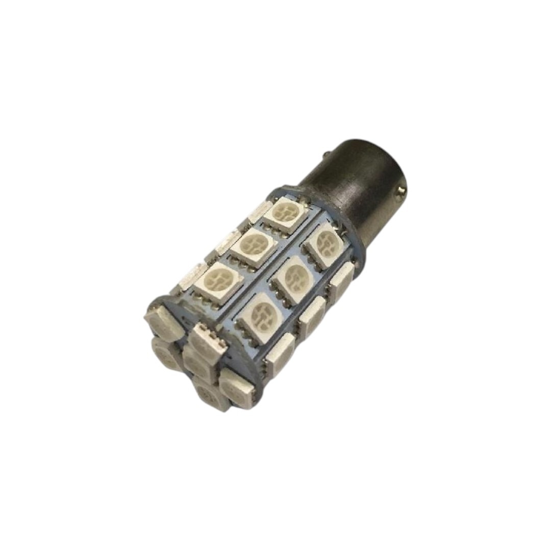FOCO 12V 1156Y 1POLO P/ESCUADRA 27LED FIJO AMB