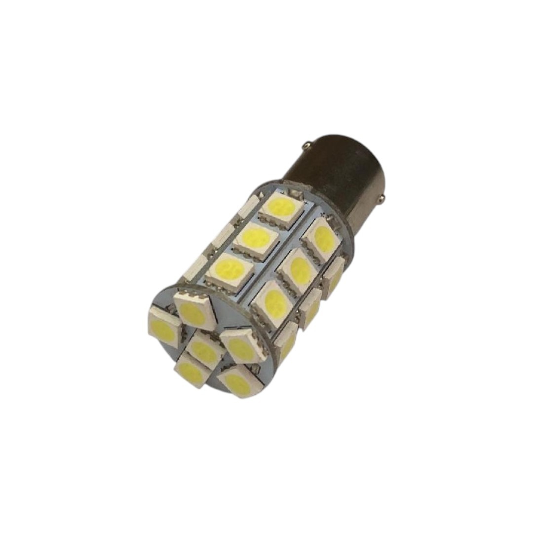 FOCO 12V 1156Y 1POLO P/ESCUADRA 27LED FIJO AZUL