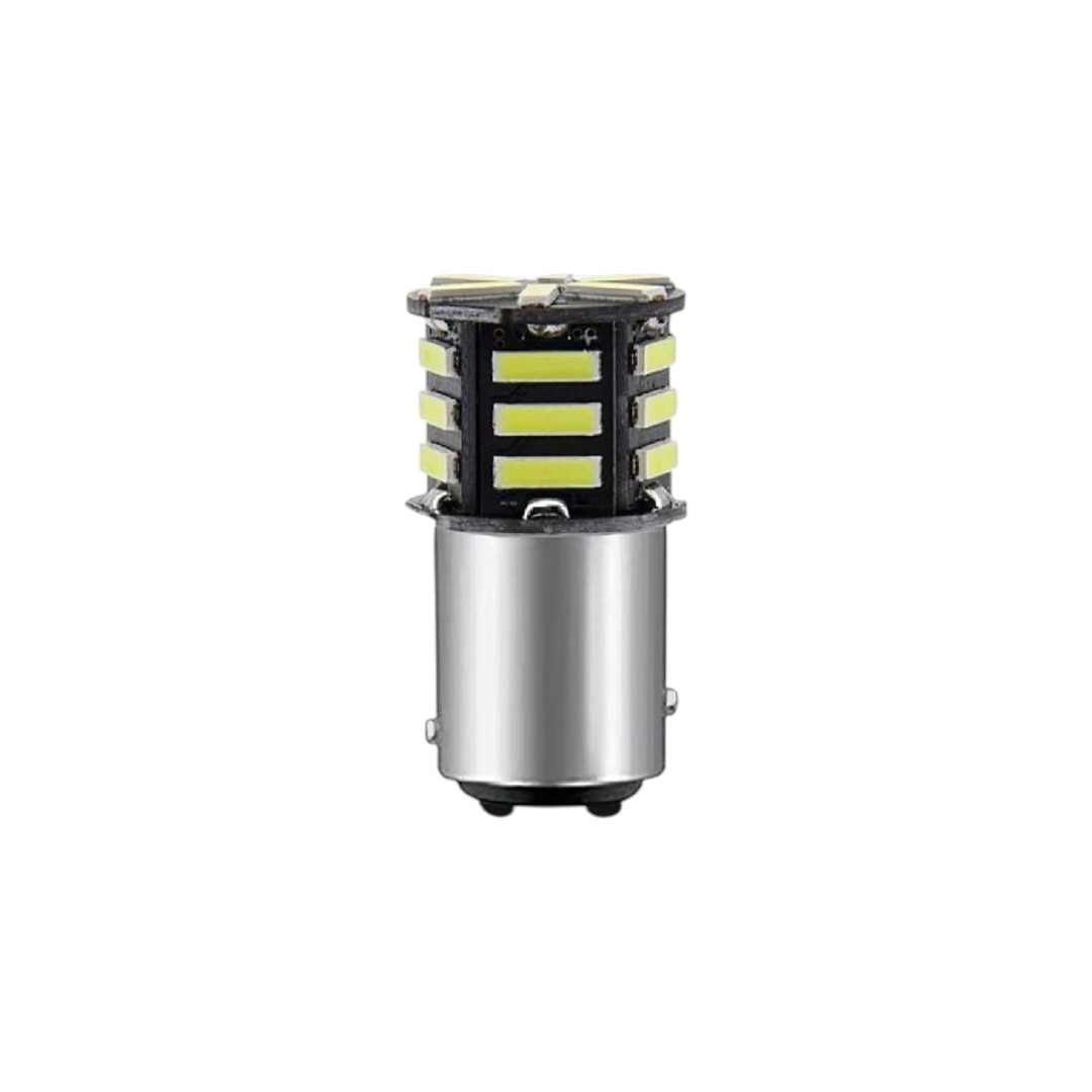 FOCO 12V 1157 2POLOS P/DISPAREJAS 21LED (7020) FIJO BCO