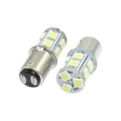FOCO 12V 1157 2POLOS P/DISPAREJAS 13LED FIJO BLANCO