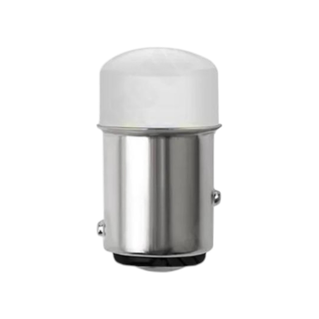 FOCO 12V 1157 2POLOS P/DISPAREJAS OPALINO FIJO BLANCO