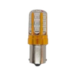 FOCO 12V 1157 2POLOS P/DISPAREJAS SILICON 18LED FIJO AMB