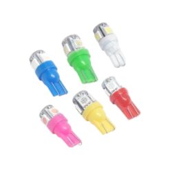 FOCO 12V T10 5LED ROJO