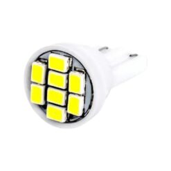 FOCO 12V T10 PLANO 8LED BLANCO
