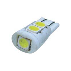 FOCO 12V T10 5LED BLANCO CERAMICA
