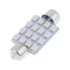 FOCO 12V T/FUSIBLE 39MM 16LED ROJO