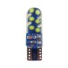 FOCO 12V T10 SILICON BOLITAS 12LED 1PASO ESTROBO VERDE