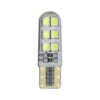 FOCO 12V T10 SILICON 12LED ESTROBO AMB