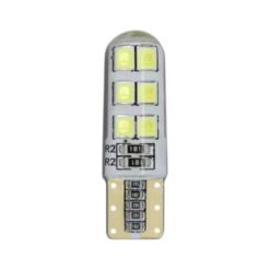 FOCO 12V T10 SILICON 12LED ESTROBO AMB