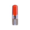 FOCO 12V T10 SILICON 12LED ESTROBO ROJO