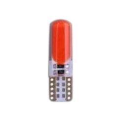 FOCO 12V T10 SILICON 12LED ESTROBO ROJO