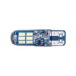 FOCO 12V T10 SILICON 15LED ESTROBO BLANCO