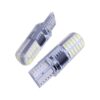 FOCO 12V T10 SILICON 24LED 2PASOS FIJO/ESTROBO BLANCO