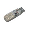 FOCO 12V T10 SILICON 24LED 2PASOS ESTROBO AZUL