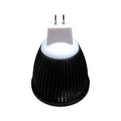 FOCO MR16 12V/24V NEGRO LED COB BLANCO 3W