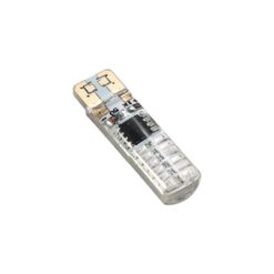 FOCO 24V T10 SILICON 24LED ESTROBO ROJO