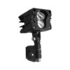 FARO LED CUADRADO 12V/24V 2" 2LUPAS (PZA) BLANCO/AMBAE (MOTO)