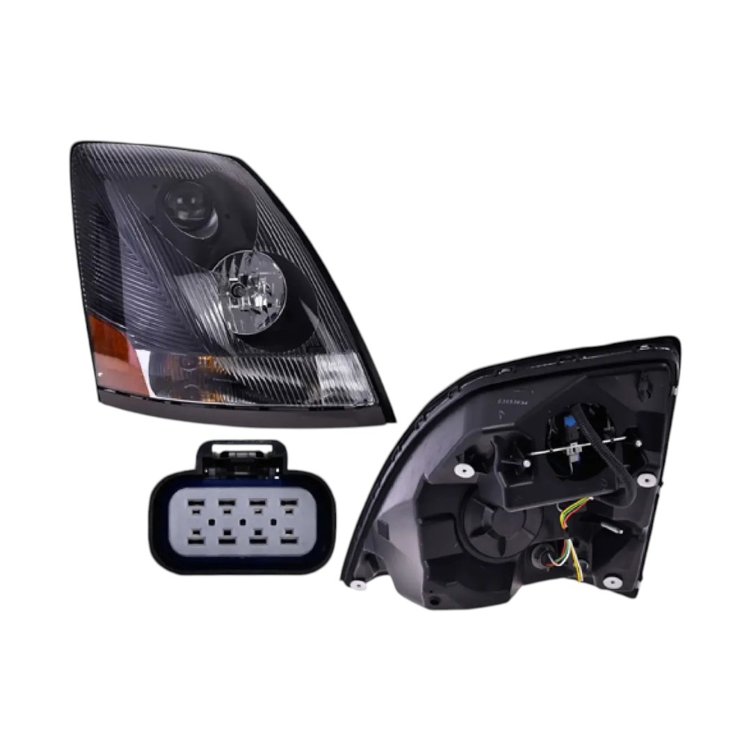 FARO PRINCIPAL 12V VOLVO VNL 04-17 3 GEN FONDO OBSCURO C/LUPA DERECHO DEPO 019321500