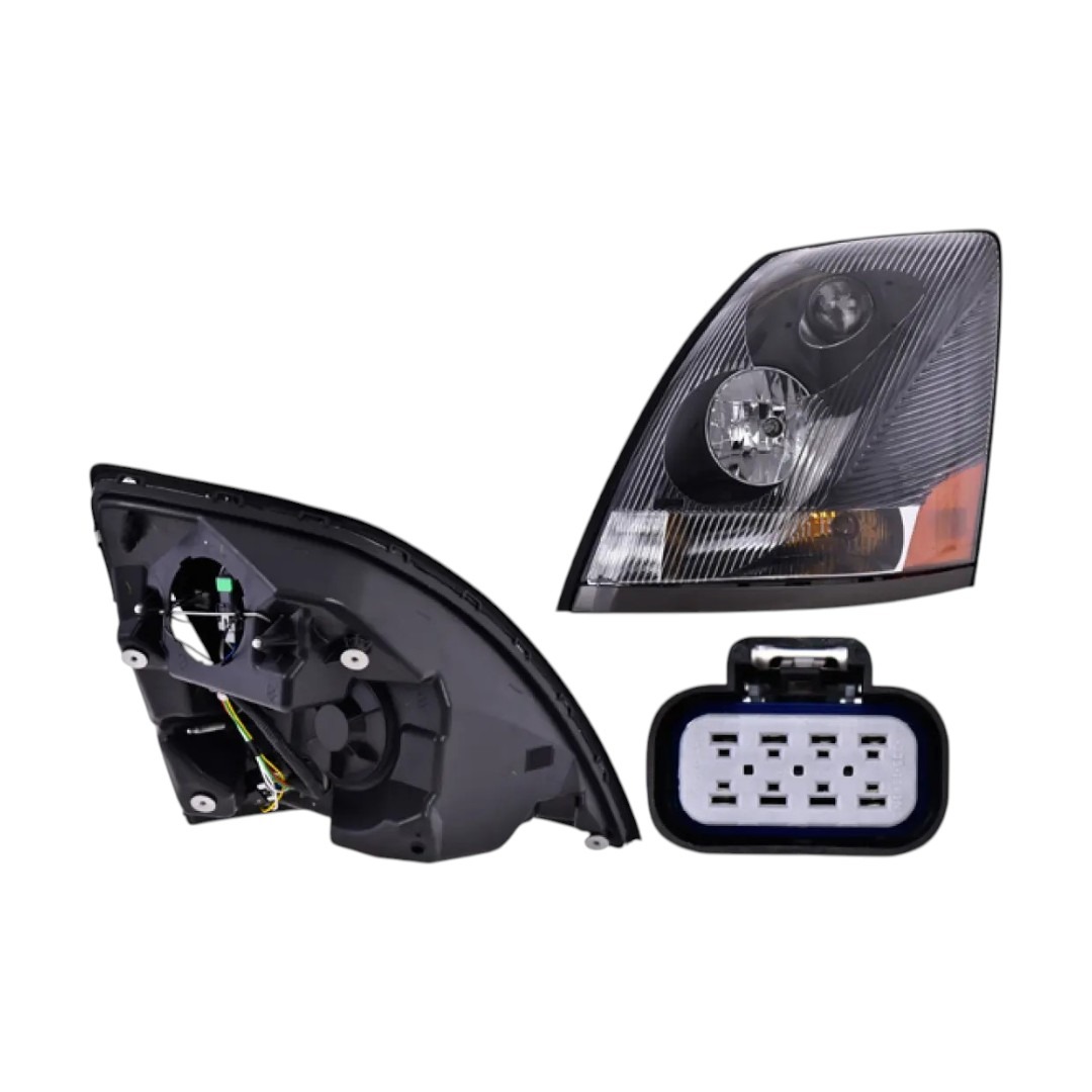 FARO PRINCIPAL 12V VOLVO VNL 04-17 3 GEN FONDO OBSCURO C/LUPA IZQUIERDO DEPO 019321501