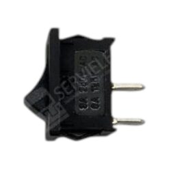 INTERRUPTOR MINI RECTANGULAR 1PASO 2TERMINALES NEGRO (835-076)