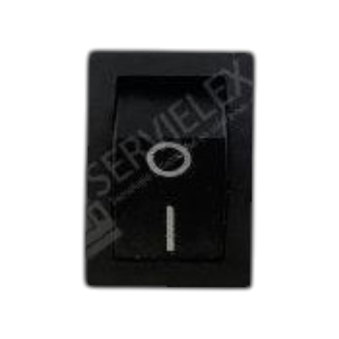INTERRUPTOR MINI RECTANGULAR 1PASO 2TERMINALES NEGRO (835-076)