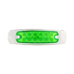 PLAFON 12V/24V LATERAL T/PETERBILT 12LED ESTROBO VERDE MR TRUCK