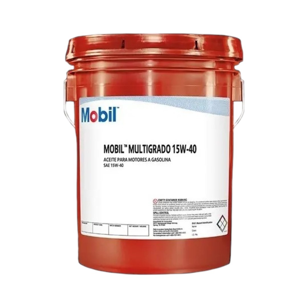 ACEITE MOBIL MULTIGRADO 15W40 MINERAL MOTORES A GASOLINA CUBETA 19L
