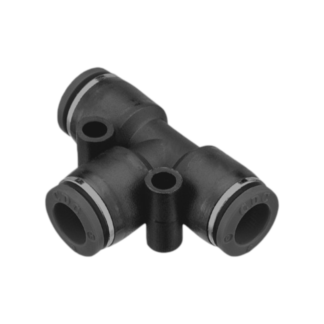 UNION CONECTOR EN "T" MANGUERA 1/4
