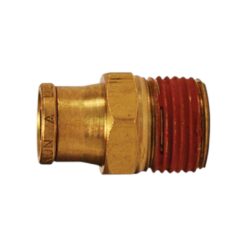 UNION CONECTOR MACHO BRONCE DOT MANGUERA 3/8 ROSCA 1/4